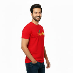Men’s Graphic Print Round Neck T-Shirt- Murugan (170 GSM single jersey)