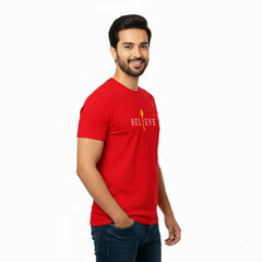 Men’s Graphic Print Round Neck T-Shirt- Hanuman (170 GSM single jersey)