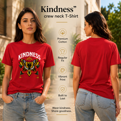 Women's Crew Neck t-shirt - Kindness (170 GSM single jersey)