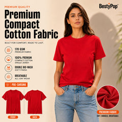 Women’s Plain Round Neck T-Shirt