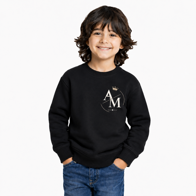 Boy’s Graphic Print Round Neck Sweatshirt - AM Designs