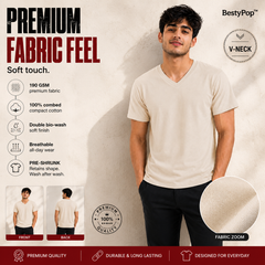 Men’s Plain V-Neck T-Shirt