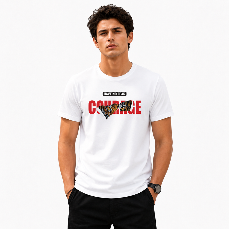 Men's Crew Neck t-shirt- Courage (170 GSM single jersey)