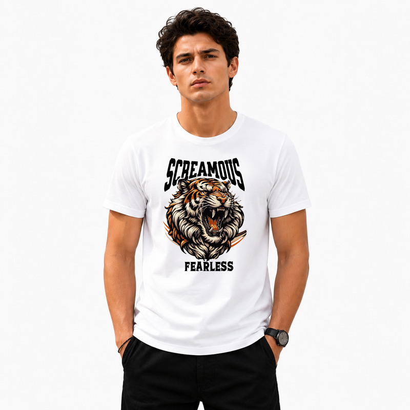 Men's Crew Neck t-shirt - Fearless (170 GSM single jersey)
