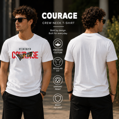 Men's Crew Neck t-shirt- Courage (170 GSM single jersey)