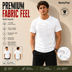 Men’s Plain Round Neck T-Shirt