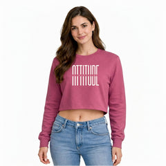 Women’s Oversized full Sleeve Crop Top - Attitude (270 GSM French Terry)