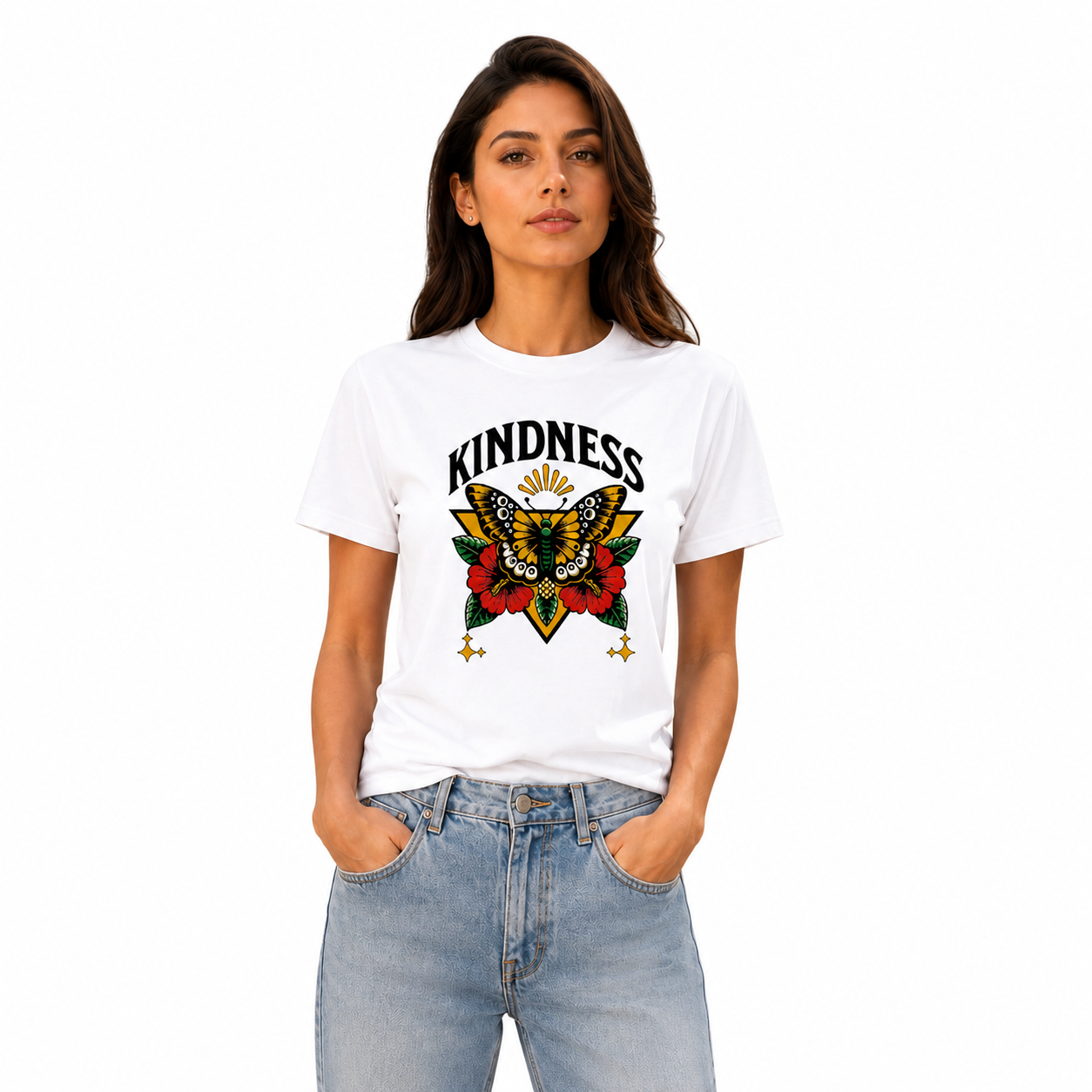 Women's Crew Neck t-shirt - Kindness (170 GSM single jersey)