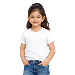 Girl’s Plain Round Neck T-Shirt