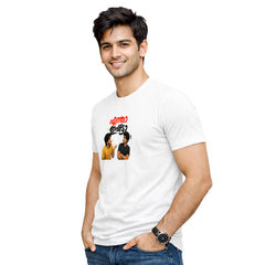 Men's Crew Neck t-shirt-എന്താ ഇഷ്ടാ(170 GSM single jersey)