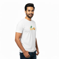 Men’s Graphic Print Round Neck T-Shirt- Murugan (170 GSM single jersey)