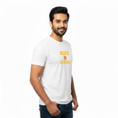 Men’s Graphic Print Round Neck T-Shirt-Tirupathi Balaji (170 GSM single jersey)