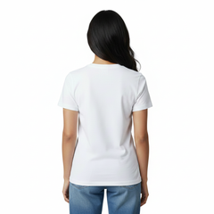 Women’s Graphic Print Round Neck T-Shirt- Krishna (170 GSM single jersey)