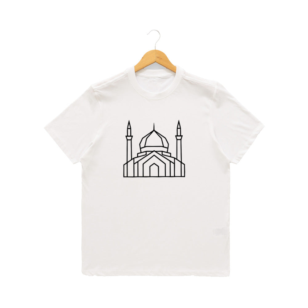 Men’s Graphic Print Round Neck T-Shirt- Allah (170 GSM single jersey)
