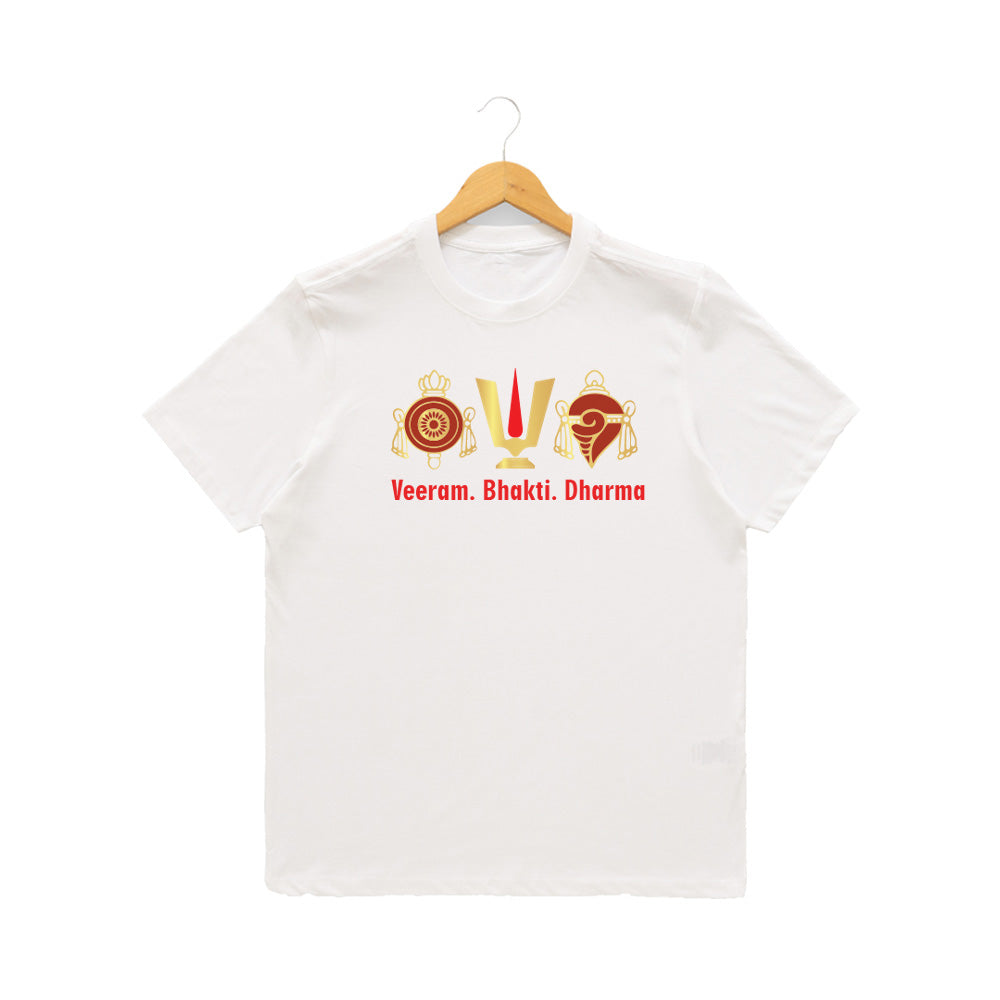 Women’s Graphic Print Round Neck T-Shirt-Thirupathi Balaji (170 GSM single jersey)