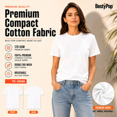 Women’s Plain Round Neck T-Shirt