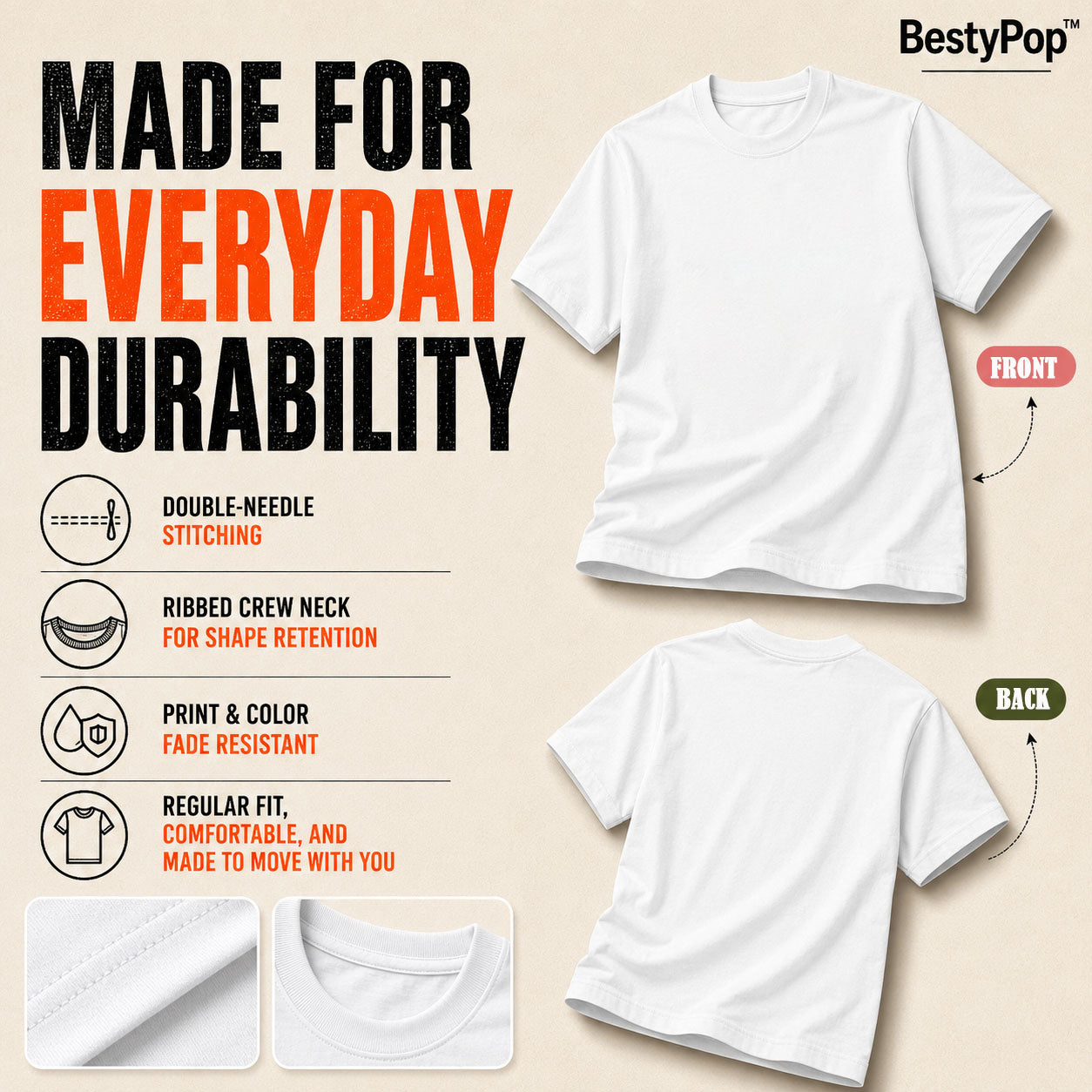 Women’s Plain Round Neck T-Shirt