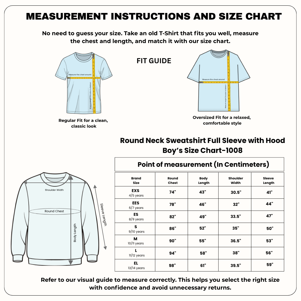 Boy’s Graphic Print Round Neck Sweatshirt - AM Designs