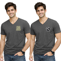 Men’s Plain V-Neck T-Shirt-Customize